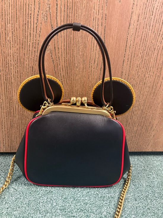 Coach Handbags - Coach X Mickey Keith Haring Glovetanned with Edgestain Kisslock Bag